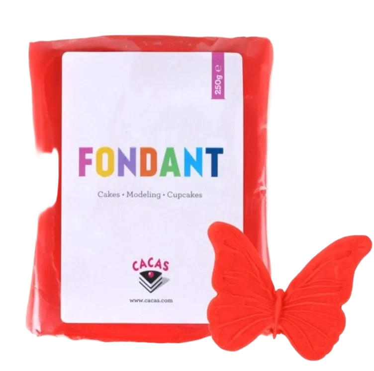Fondant Rød 250 g Cacas