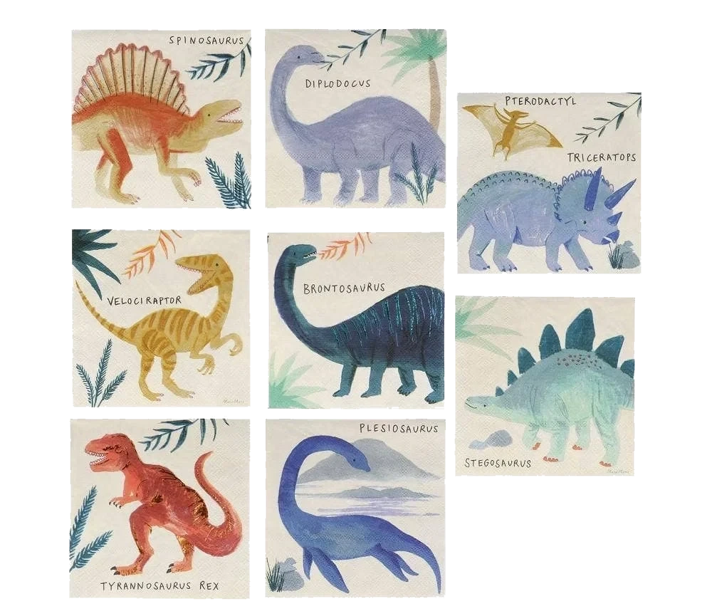 Servietter Dinosaurer