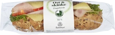 Baguette Grov Ost&Skinke 215g Bakehuset
