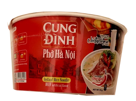 Rice Noodle Pho Beef Bowl 70g