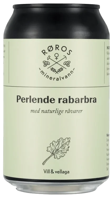 Perlende Rabarbradrikk Boks 0.33l
