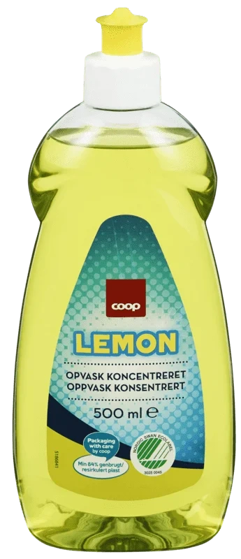 Coop Dishwash Liquid Lemon 500ml
