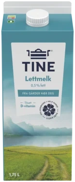 Tine Lettmelk 0,5% 1,75l