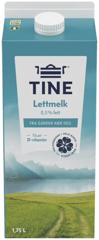 Tine Lettmelk 0,5% 1,75l​