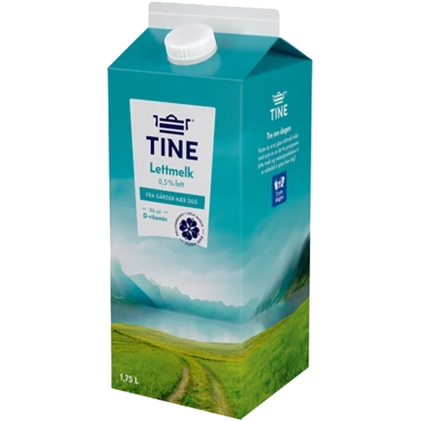 Tine Lettmelk 0,5% 1,75l​