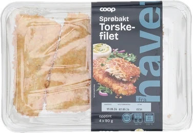 Sprøbakt Torsk 4x90g
