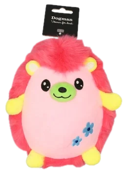 Hundeleke Pinnsvin Rosa m 18cm
