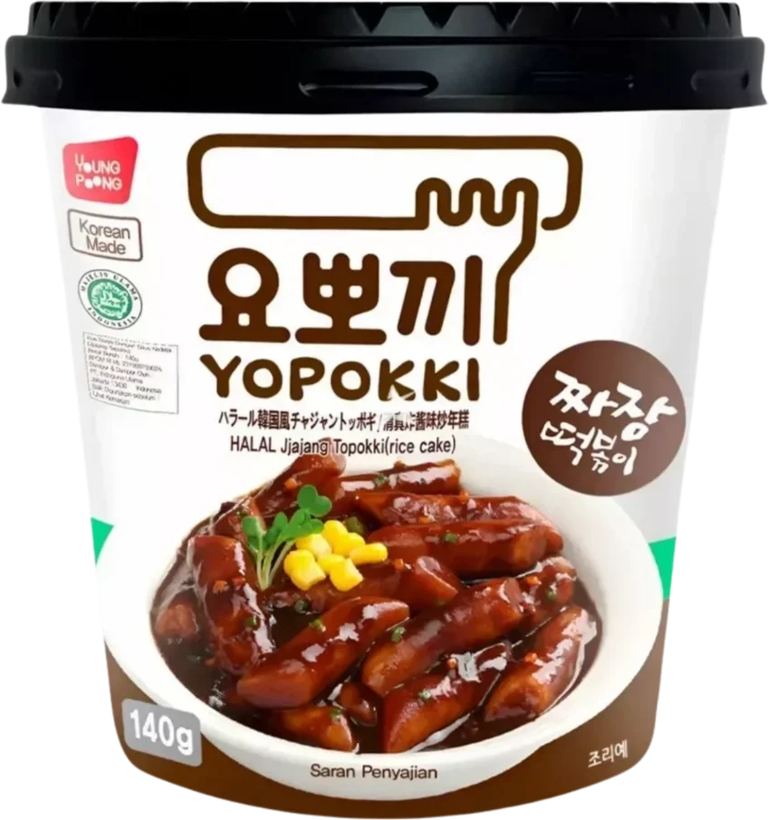Yopokki Halal Jjajang Topokki 120g