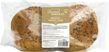 Potato Burger Buns 180g United Bakeries