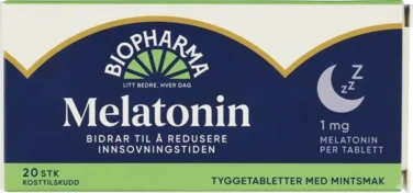 Biopharma Melatonin Tyggetabletter 20stk