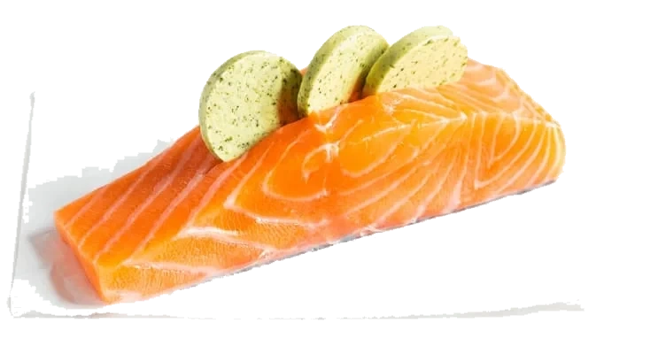 Laksefilet m/Skinn m/Kryddersmør 125g pr stykk