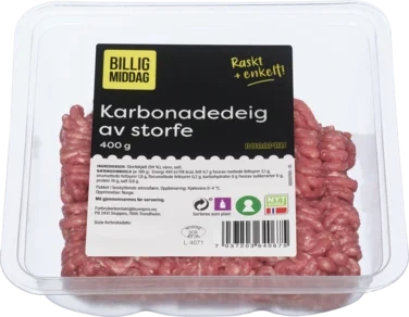 KARBONADEDEIG 400 g Billig middag