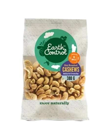 Earth Control Cashew Ristet & Saltet 380g