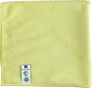 Rengjøringsklut, Abena Puri-line Basic, 40x40cm, Gul, Mikrofiber