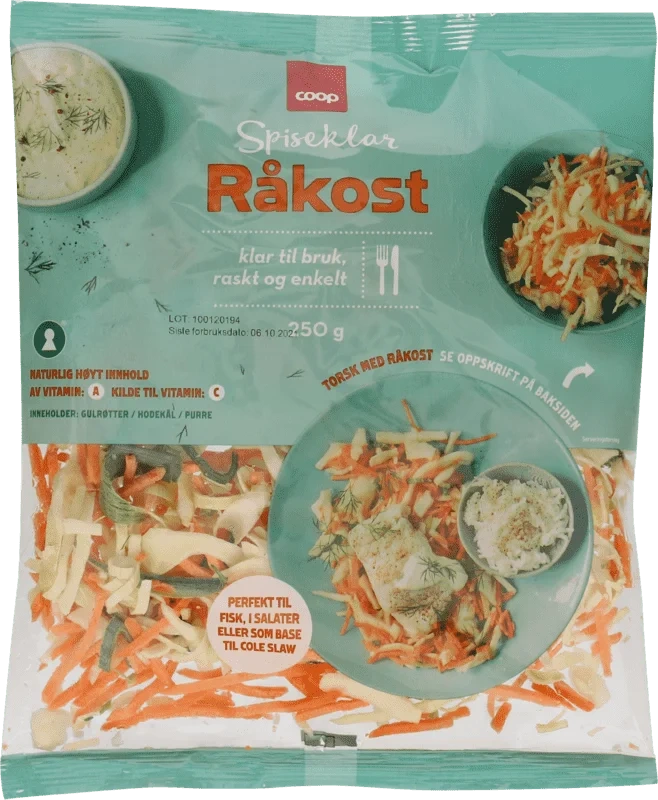 Spiskeklar Råkost 250g