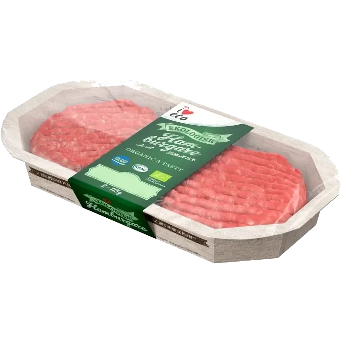 Hamburgare 2-p 226g KRAV ICA I love eco