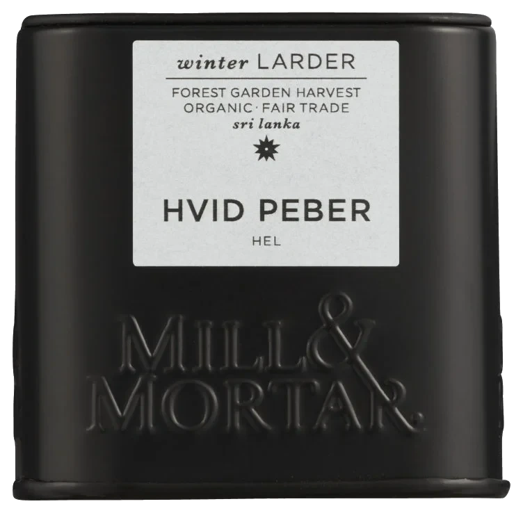 Hvit Pepper Hel 50g Mill & Mortar
