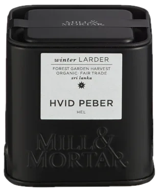 Hvit Pepper Hel 50g Mill & Mortar