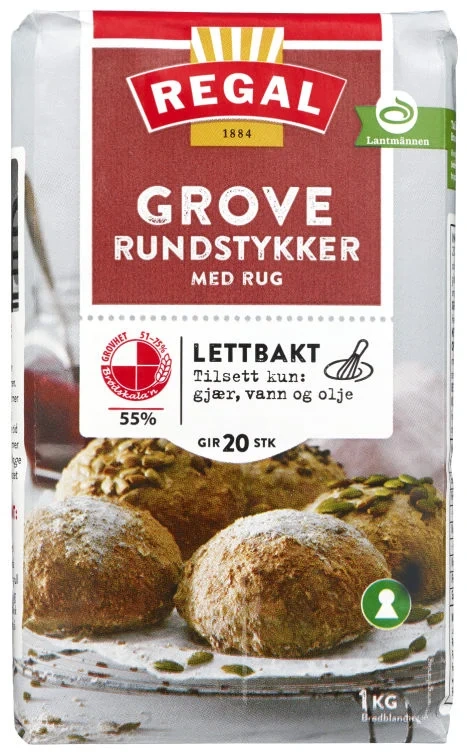 Rundstykker Grove 1kg Regal
