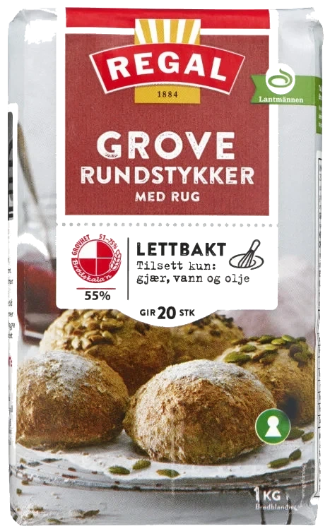 Rundstykker Grove 1kg Regal