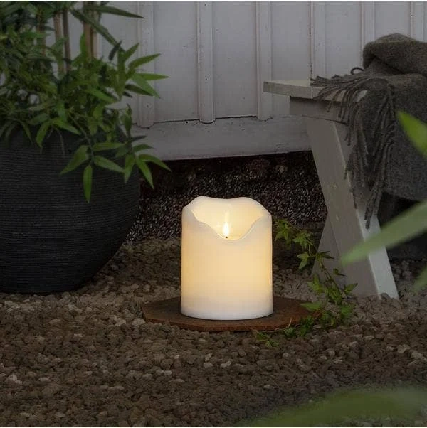 LED Blockljus Flamme Grand 16x20cm