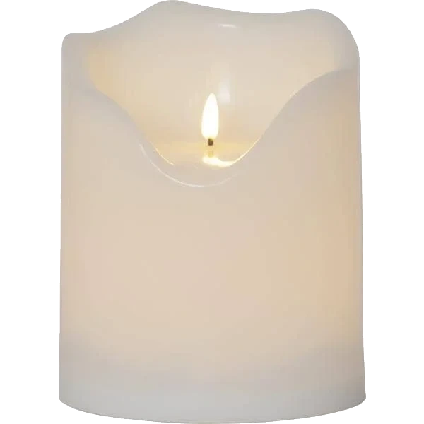 LED Blockljus Flamme Grand 16x20cm