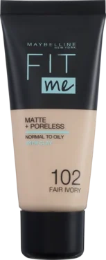 Maybelline New York Fit Me Matte + Poreless Foundation 102 Fair Ivory