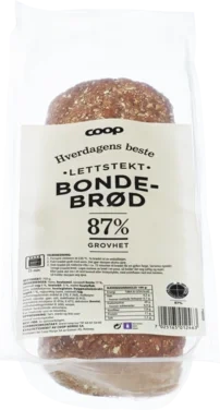 Coop Bondebrød Lettstekt 750g