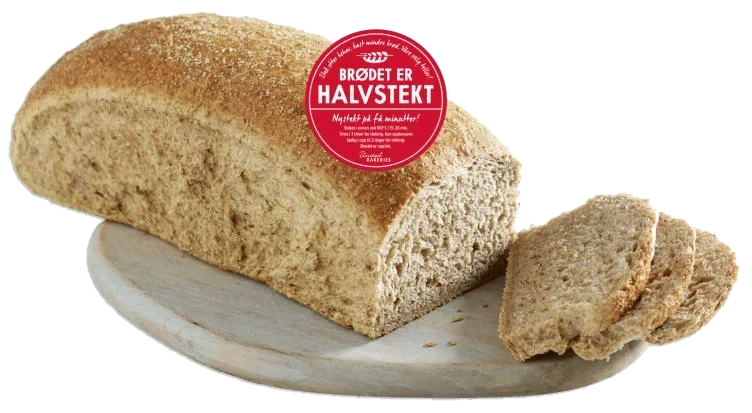 Grovt Bondebrød Halvstekt 700g
