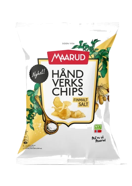 Håndverkschips Finmalt Salt 150g