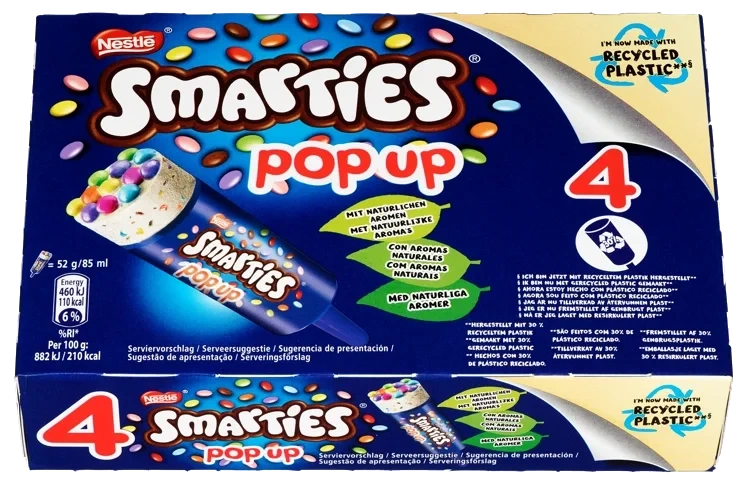 Smarties Popup 4stk Mars