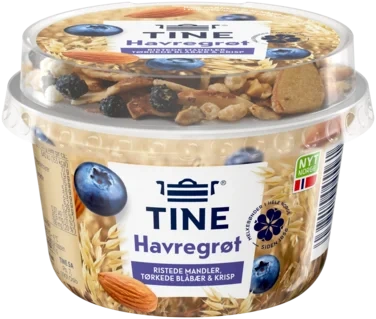 Havregrøt Mandel/Blåbær 170g Tine