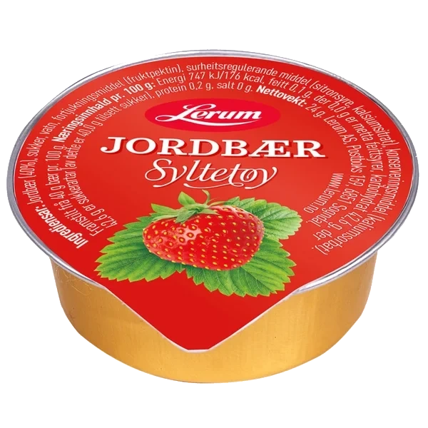 Jordbærsyltetøy 100/24g Lerum