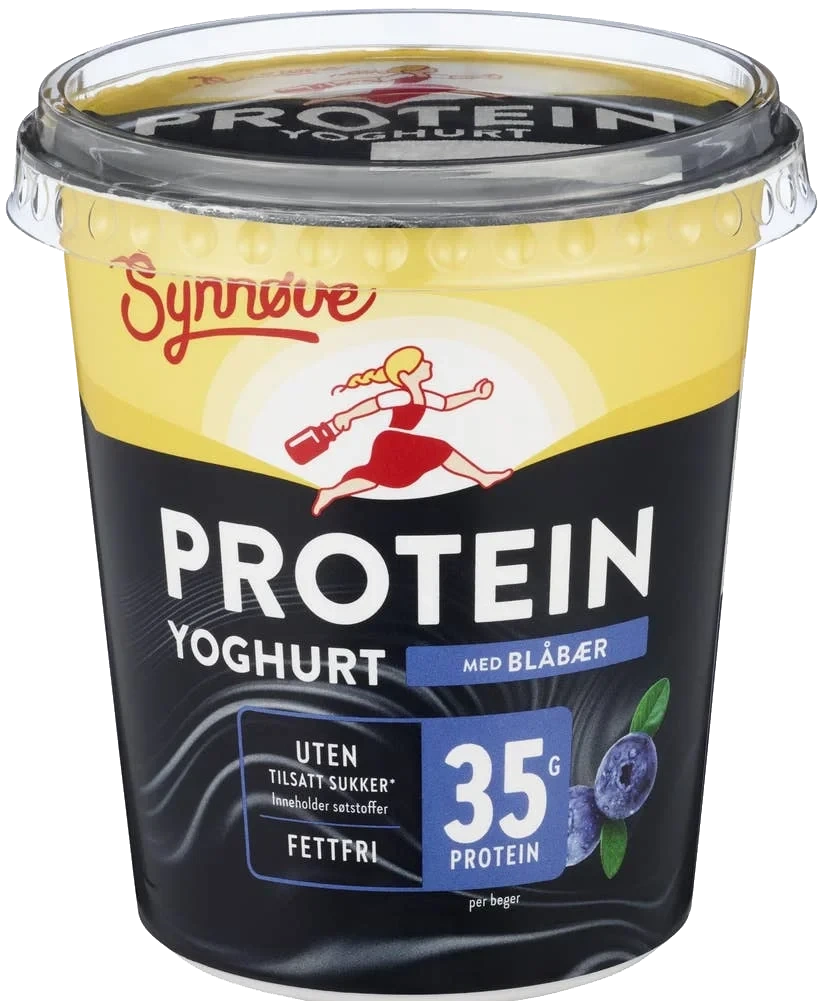 Proteinyoghurt blåbær