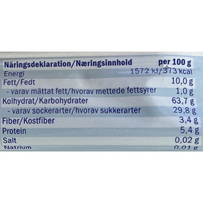 Havre- & Fruktstång 18-pack