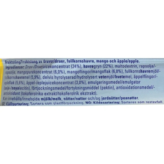 Havre- & Fruktstång 18-pack