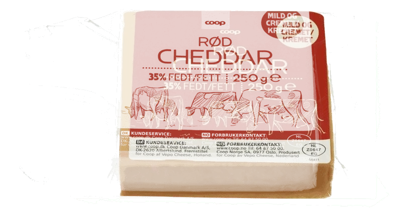 Coop Cheddar Red Block 250g