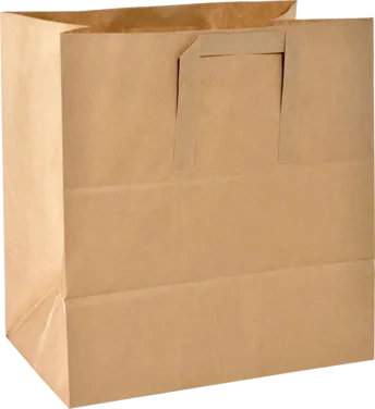 Papirpose Takeaway Br.m/håndt 320x210x340mm 5l