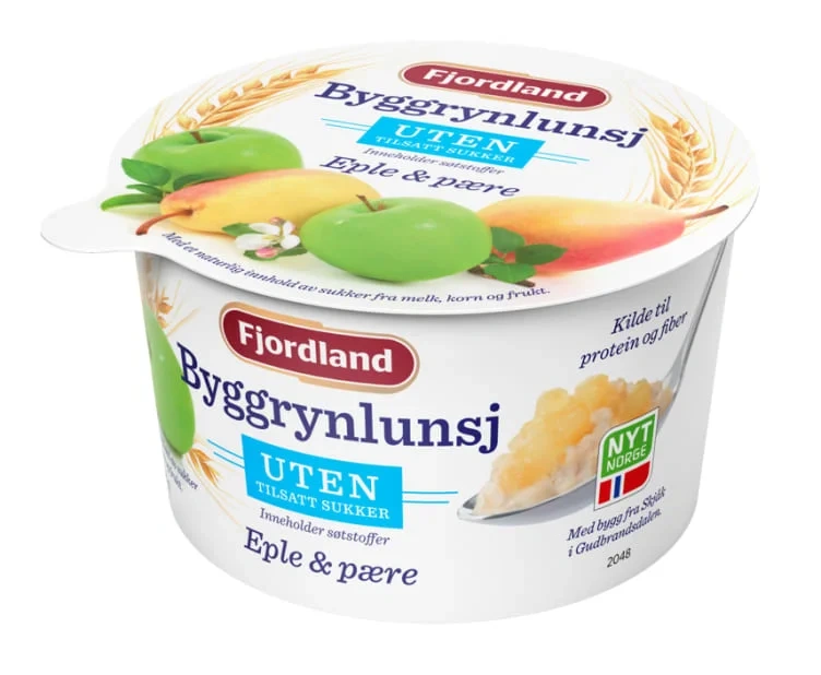 Bygglunsj Eple&Pære u/Sukker 150g Fjordland