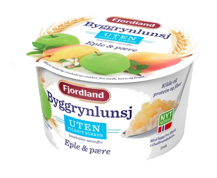 Bygglunsj Eple&Pære u/Sukker 150g Fjordland