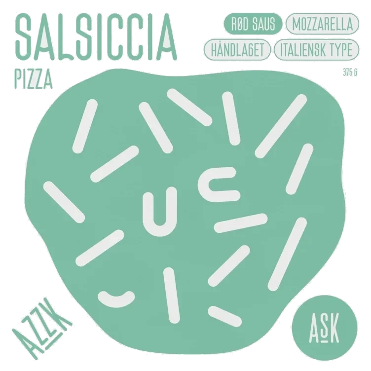 Salsicccia Pizza 375g Ask