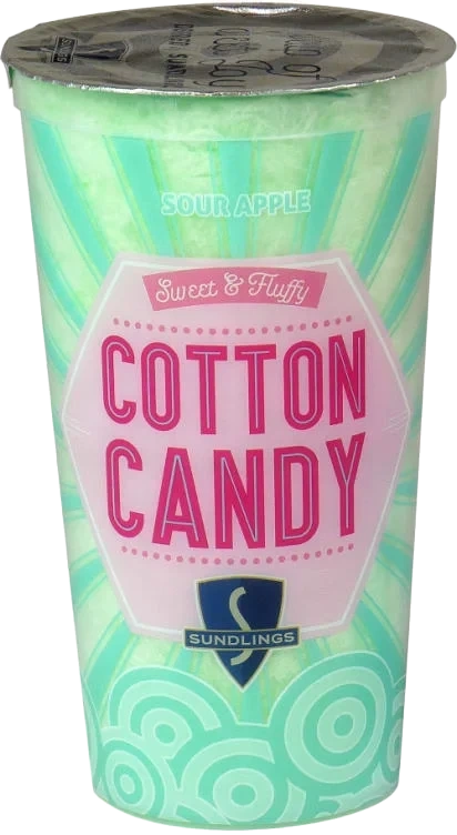 Sukkerspinn Sour Apple 40g Sundlings