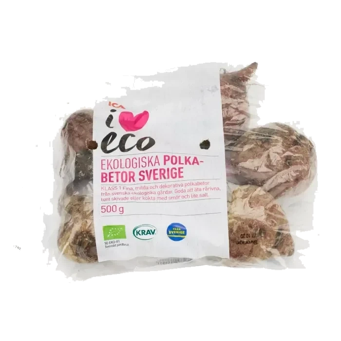 Polkabeta Påse 500g KRAV Klass 1 ICA I love eco