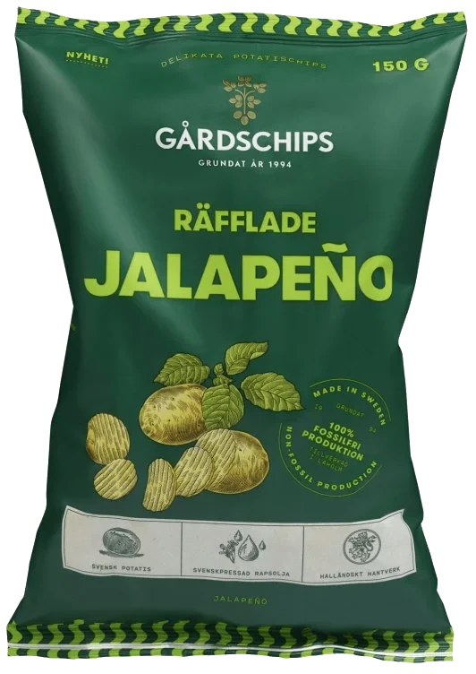 Potatischips Riflet Jalapeno 150g Gårdschips