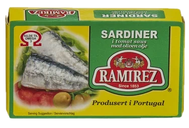 Sardiner i Tomatsaus 124g Ramirez