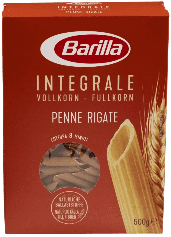 Barilla Penne Rigate Fullkorn 500g