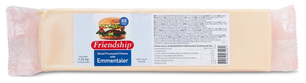 Hamburgerost skivor med Emmentaler