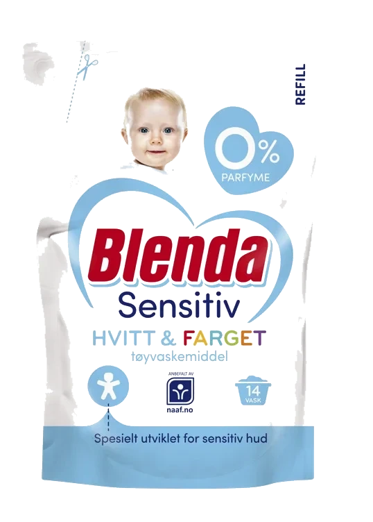 Blenda Sensitive Flytende 490ml Refill