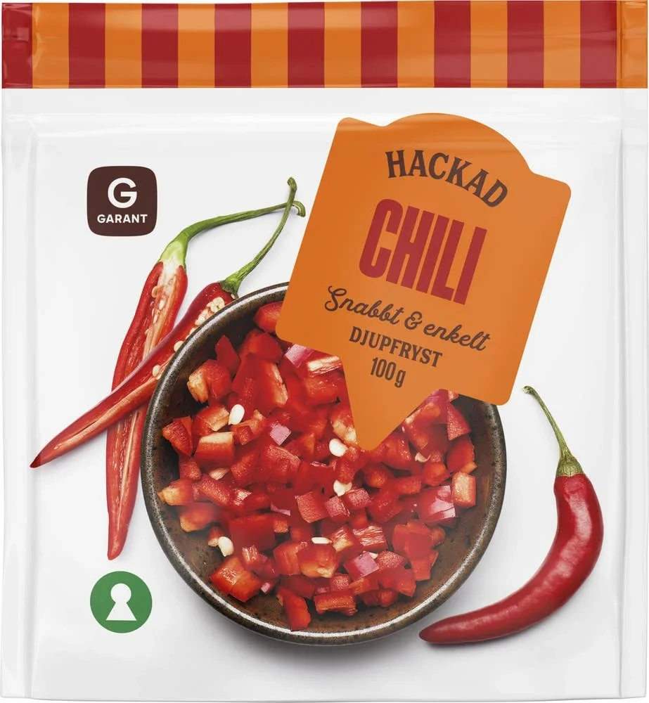 Chili Hackad Fryst
