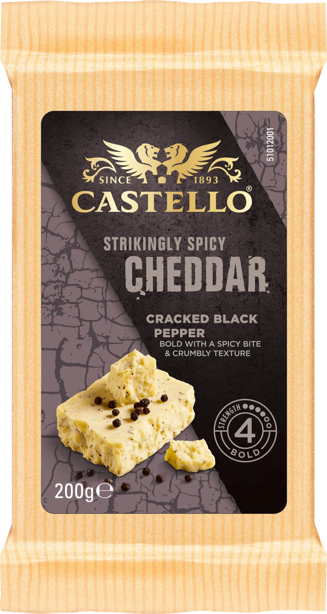 Cheddar svartpeppar lagrad hårdost 200g